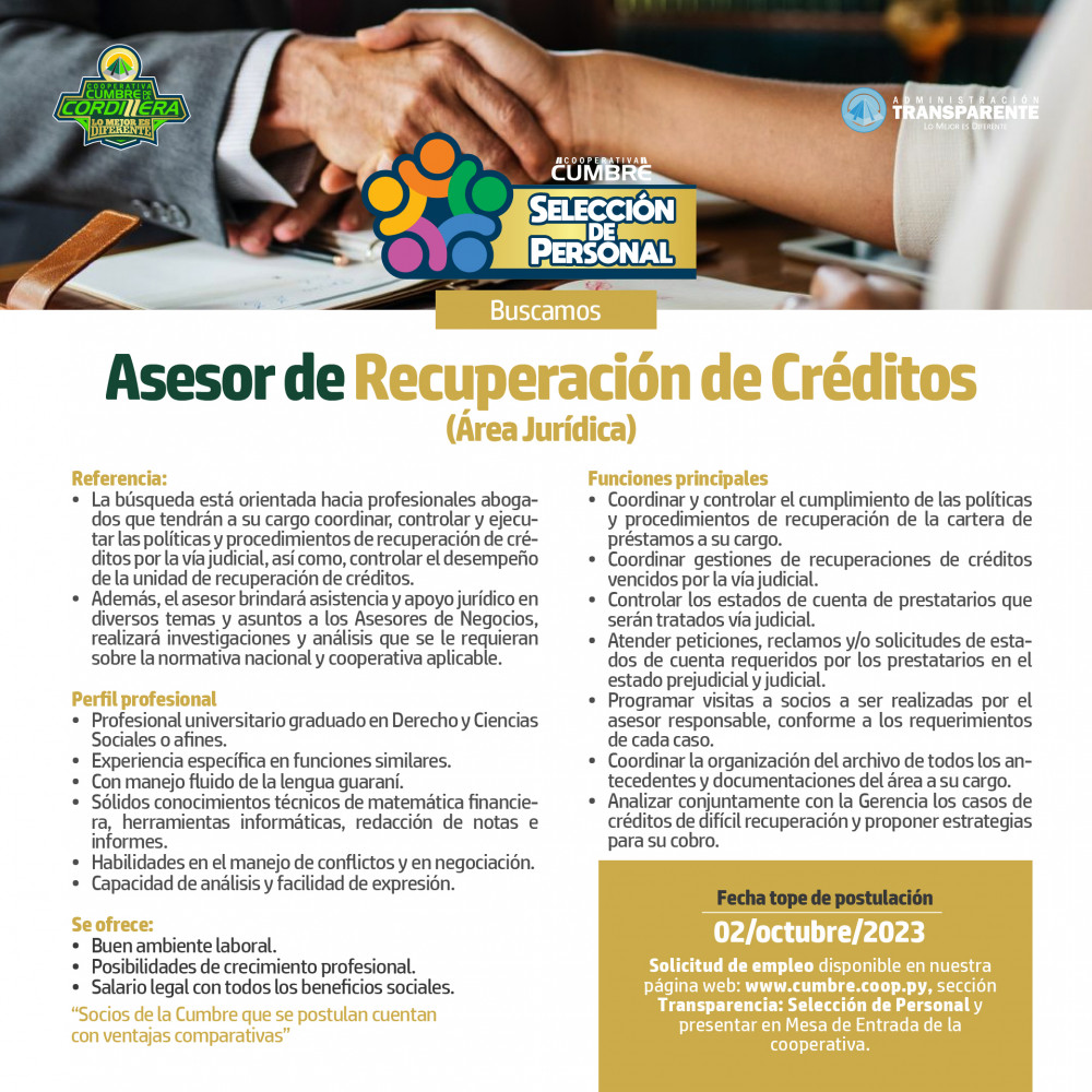 Llamado a concurso